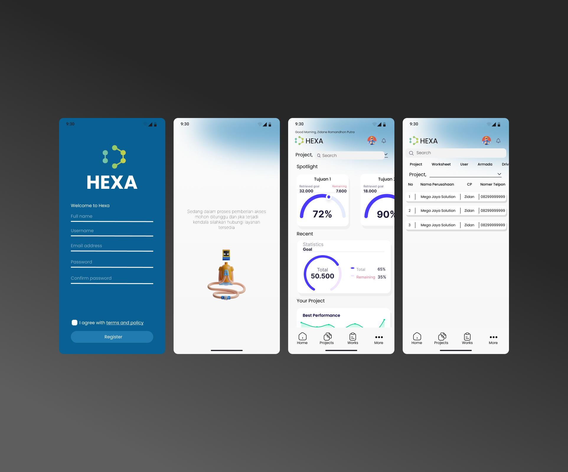 hexa mobile app